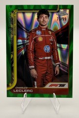 2025 Topps Chrome Formula 1 F1 Charles Leclerc Green Raywave 73/99 Ferrari #3