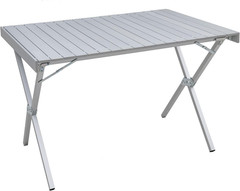Folding Camping Table with Smooth Easy-To-Clean Roll Top and Sturdy and Lightwei