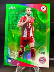 Harry Kane Topps 2025-2026 UEFA Green Fractor StarBall 35/99