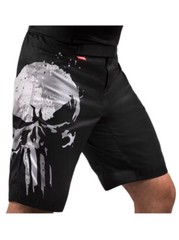 Hayabusa Marvel Hero Elite Fight Shorts Punisher Size Large Black New