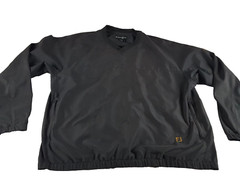 Footjoy FJ Men’s Long Sleeve Polyester Golf Windbreaker Jacket Black Size Large