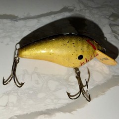 Vintage Fred C Young Hand Carved And Signed #1794 Big-O Crankbait