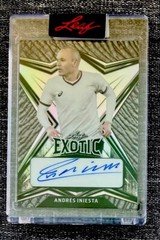 🇪🇸Andres Iniesta Signed/Auto 2022 Leaf Exotic Card EA-AI1 5/8 Spain, Barcelona