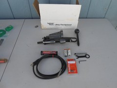 Lyman 4500 Lube Bullet Sizer w/Heater Sizer Die Top Punch Gas Check Seater NOS