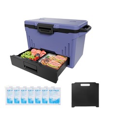 Uimoso 50QT Portable Hard Cooler, Leak-Resistant Coolbox for Outdoor Activities