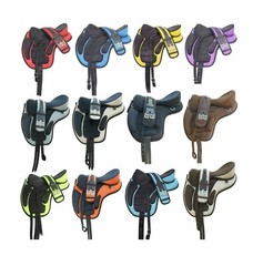 Treeless Synthetic English Freemax Horse Racing Saddle 14+ Colors in 10+ Sizes