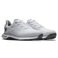 FootJoy Mens Pro/SLX Spikeless Golf Shoes – White/Gray – Previous Season Style