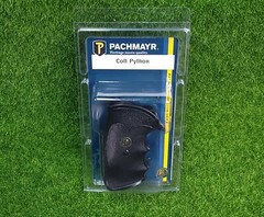 Pachmayr Grip Colt Python Medium Revolvers Finger Grooves Rubber, Black – 02528