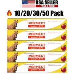 1/50 Pack In Box Paste Horse Dewormer Apple Flavor wormer Friendly design EXP 28