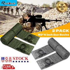 2 Packs Gun Socks Silicone Treated Sleeve Shooting Cover for Guns
