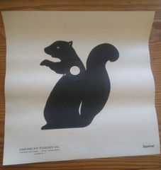 Western Squirrel Silhouette Target, American Target Co, 14″ x 14″ (Qty. 27)