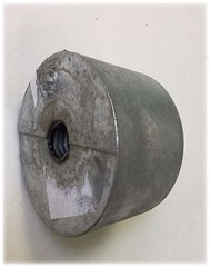 KUFA Sports Sacrificial Anode Zinc with 1/2″ threaded hole, Weight:1lb (ZIN-1)