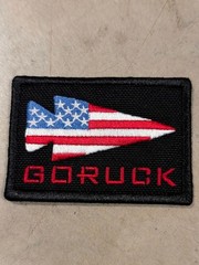 GORUCK American Flag Arrow Patch – Black/Red/White/Blue