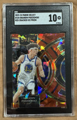 2023-24 Panini Select NBA – Brandin Podziemski Red Cracked Ice Prizm SGC 10