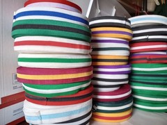 Multi Color Trim Striped Ribbon Band Sports Costume Cheerleader Accessories