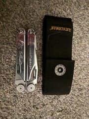 Leatherman Wave 25th Anniversary with Sheath Back From warranty please Read