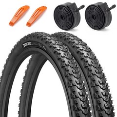 2PCS 26″ Mountain Bike Tires 26×2.2 54-559 Bicycle Tires And Pair Inner Tubes