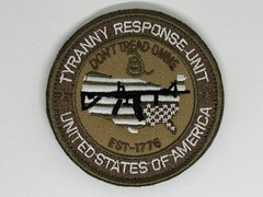 Tyranny Response Unit, Militia, Patriotic, 2nd Amendment, Tactical Morale Patch