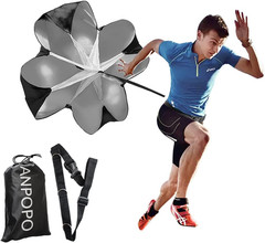 Running Speed Training 56″ Parachute with Adjustable Strap, Free Carry Bag. Spee