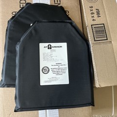Level IIIA 3A Soft Bulletproof Body Armor Plate PAIR 10×12