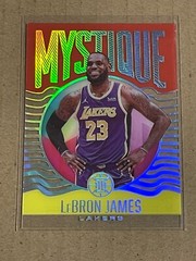 2020-21 ILLUSIONS MYSTIQUE RED/YELLOW ACETATE INSERT LEBRON JAMES LAKERS #10