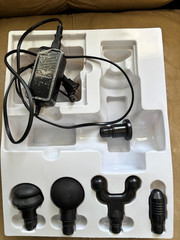 Hyporice Hypervolt ATTACHMENTS & CHARGER ONLY for HYPERICE 1 Silver