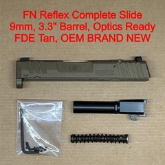 FN Reflex MRD FDE OEM Complete Slide Assembly 9mm Optic Ready NEW
