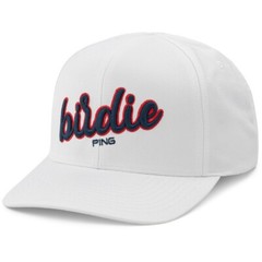 New Ping Under Par Birdie White/Navy/Red Adjustable Snapback Hat