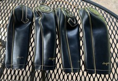 Vintage Ben Hogan Blue Faux Leather Golf Club Head covers Set Of 4