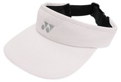 *NWT* WOMEN YONEX ADJUSTABLE «SPORTS VISOR» TENNIS. 100% POLYESTER (WHITE) W-441