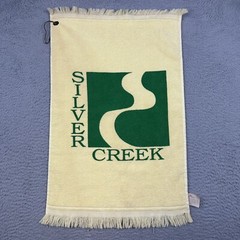 Silver Creek Golf Towel Yellow Logo Morganton NC Golfer Cannon Vintage USA Made