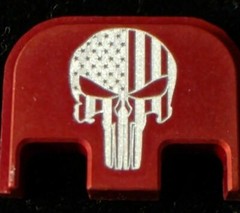 Rear Slide Plate Cover, Magazine Base & Combo Fits All Glock PUNISHER FLAG
