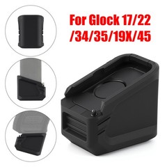 Weighted Magazine Floor Plate for Glock 17 19X 45 17-Rd Mag Base Pad Black