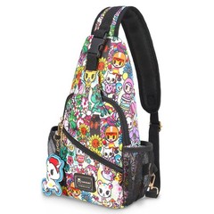 Licensed Large Sling Bag Crossbody Chest Pack for Travel & Daily Use – Adjust…