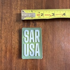 SAR USA LOGO PATCH HOOK/LOOP BACKING Green SAR9 OPTIC SAR9C SPORT SAR9X