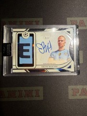 2024-25 Topps Dynasty Manchester City Erling Haaland Patch Auto /5 Patch E
