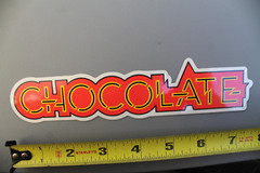 Chocolate Skateboards Red Yellow Girl Team OG Z87B Vintage Skateboarding STICKER
