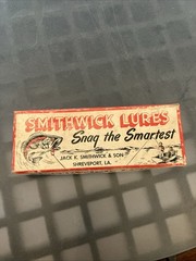 Vintage Wood Smithwick Devil’s Horse Lure #F209 Perch Pattern W/ Original Box