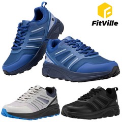 FitVille Men’s Trail Running Shoes High Rebound Extra Wide Sneakers Trainers