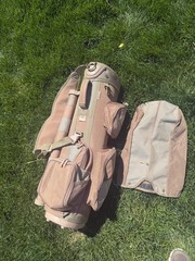 Datrek Golf Stand Bag – Coyote Brown / Tan Tactical Style – 4-Way Top with Rain