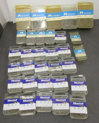 32 BOXES 3136 VARIOUS SIZES QTY 50 . BRONZE HOOKS MUSTAD NORWAY FISHING