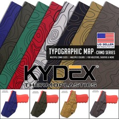 Infused KYDEX® Sheet – Topographic Map­ Camo Series – (Multiple Sizes Available)
