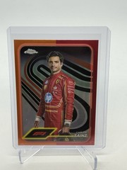 2024 Topps Chrome Formula 1 F1 Carlos Sainz Portrait Orange Red #4