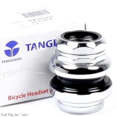 Tange Seiki Passage 1″ 1-inch Threaded 26.4mm Chrome Traditional Bicycle Headset