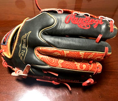 Rawlings Japan HOH Heart of the Hide Glove LHT 11.75 All Positions Black/Scarlet