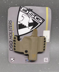 DSG Arms RH Tan Kydex OWB HR Vertical Holster for CZ P-01