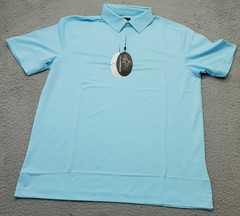Greg Norman Pro Series Polo Shirt Men M Blue Play Dry Golf Performance G7S21K480