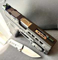 Zaffiri Glock 19 Gen 3 Slide Ported Barrel Complete G19 Upper RMR Cut FREE KNIFE