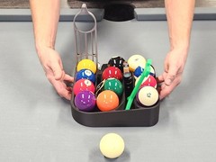 Pool ball spotter, billiard ball dispenser, table caddie, game room accessory