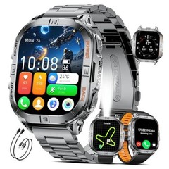 GPS Military Smart Watch for Men(Answer/Call), 2.13» Smartwatch,60 Days DM6-E
